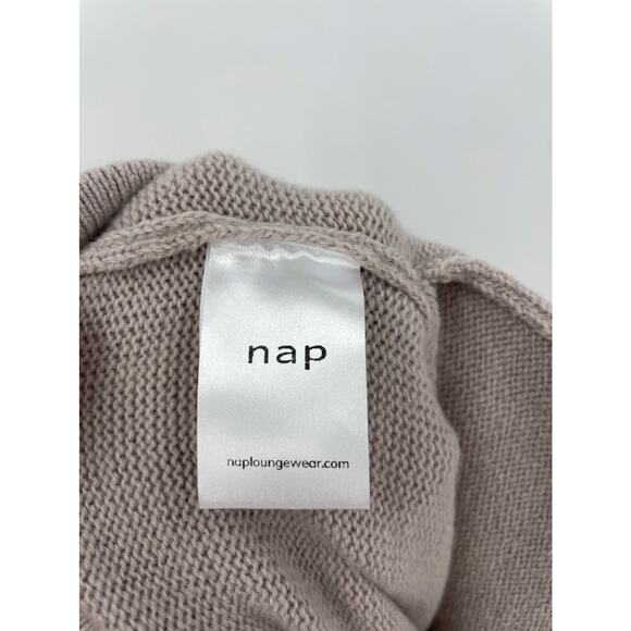 Nap Pants Womens OS Wool Flared Wide Leg Pink Pull On Elastic Waist Knit - Picture 5 of 6